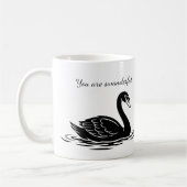 Mug You are swanderful black swan Funny Goth Gift (Gauche)