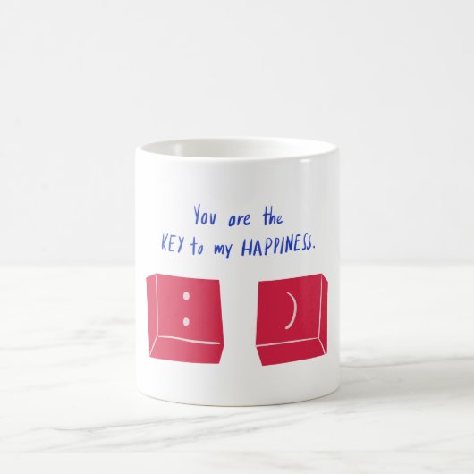 Mug You Are The Key To My happines Valentine Typograpy (Centre)