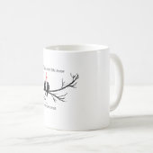 Mug You Feel Like Home Romantic Birds Bilingual Quote (Devant droit)