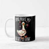 Mug You Make My Heart Go Honk Valentine Goose (Gauche)