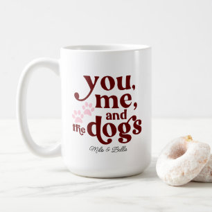 Mug You Me and the Dogs Couple Minimalist Cadeau Café