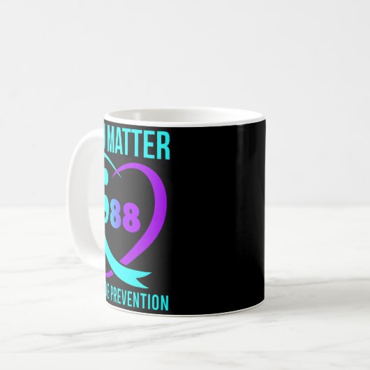 Mug You Problem 988 Suicide Prevention Awareneess (Devant gauche)