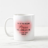 Mug You’re My Missing Piece Personalize (Gauche)