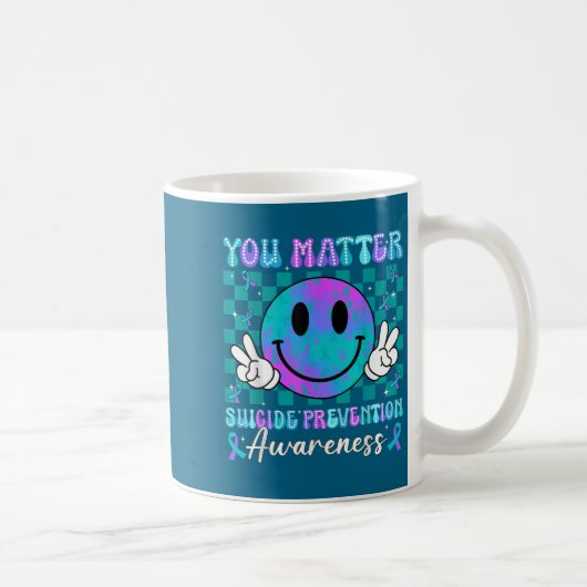 Mug You Ribbon Suicide Prevention Awareness Women Men  (Droite)