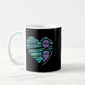 Mug You Semicolon Suicide Prevention Awareness Month  (Gauche)