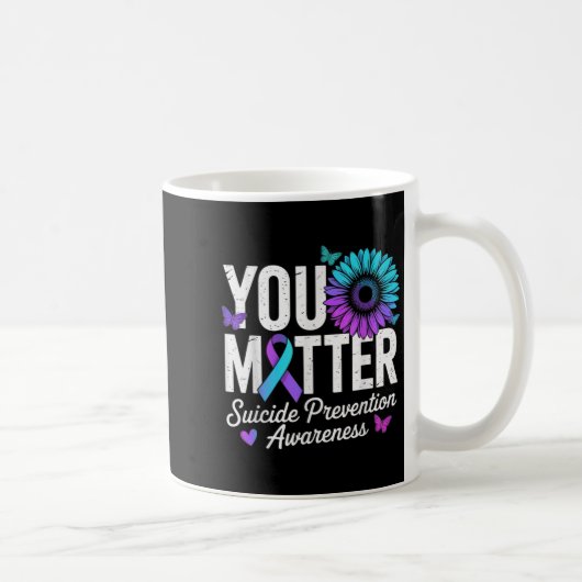 Mug You Suicide Prevention Awareness Teal &amp; Purple (Droite)