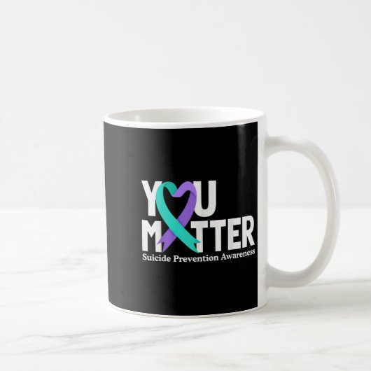 Mug You Suicide Prevention Awareness Teal &amp; Purple (Droite)