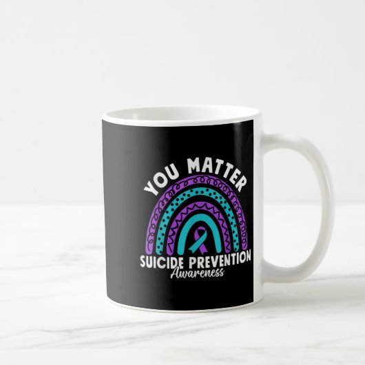 Mug You Suicide Prevention Awareness Teal &amp; Purple (Droite)