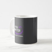 Mug You Suicide Prevention Awareness Teal Purple Hand  (Devant gauche)