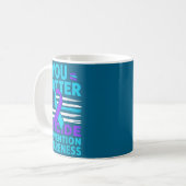 Mug You Suicide Prevention Awareness Teal Purple Ribbo (Devant gauche)