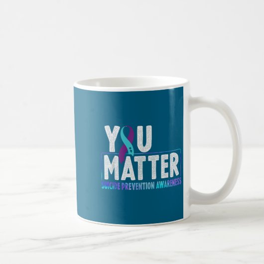 Mug You - Suicide Prevention Teal Purple Awareness Rib (Droite)