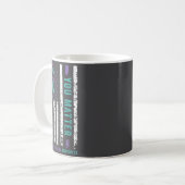 Mug You Teal &amp; Purple Ribbon Suicide Prevention Aw (Devant gauche)