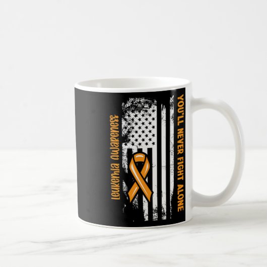 Mug You'll Never Fight Alone Blood Cancer Leukemia Awa (Droite)