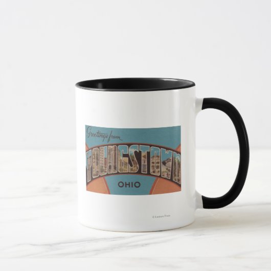 Mug Youngstown, Ohio - Scènes de grandes lettres (Droite)