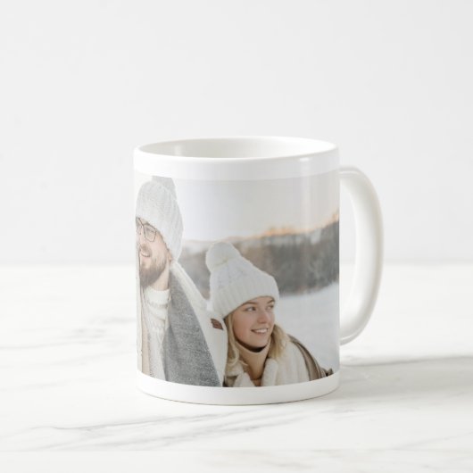 Mug your big photo happy holidays photo (Devant droit)