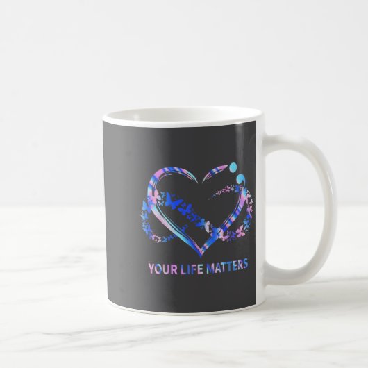 Mug Your Life S Suicide Awareness Butterflies Heart  (Droite)