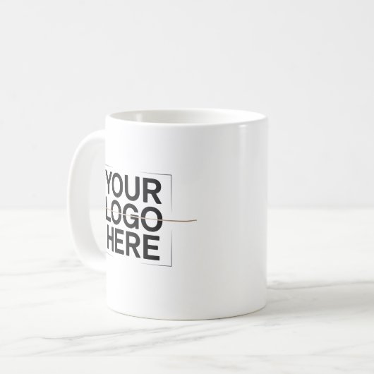 Mug Your Logo Here Bold Branding Design (Devant gauche)