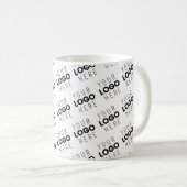 Mug Your Logo Simple Repeating Diagonal Pattern (Devant droit)