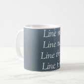 Mug Your message here gray blue metallic background te (Devant gauche)