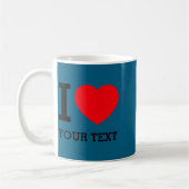 Mug Your Own Funny I Love Baby  (Gauche)