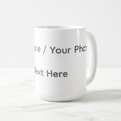 Mug Your Photo or Text Here (Customizable Design) (Devant droit)