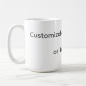 Mug Your Photo or Text Here (Customizable Design) (Gauche)