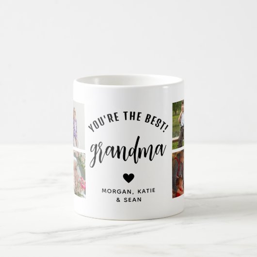 Mug You're the Best Grandma Photo Collage Keepsake (Centre)