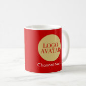 MUG YOUTUBE AVATAR LOGO NOM DU CANAL (Devant droit)