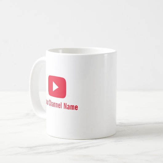 Mug Youtube Channel Vlogger Youtuber (Devant gauche)