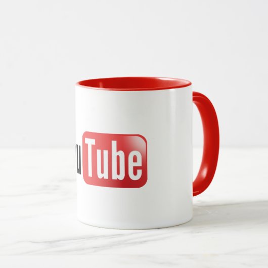 Mug YouTube de haute qualité (Devant droit)