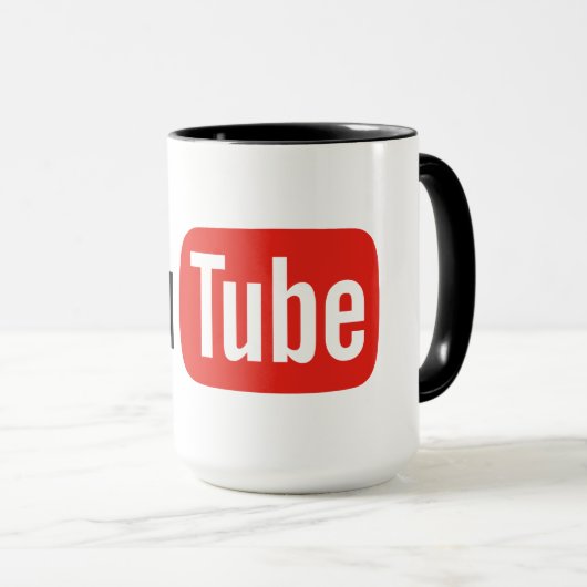 Mug YouTube de haute qualité (Devant droit)
