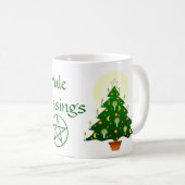 Mug Yule Blessures Yule Tree Pagan Wiccan Cup/Mug (Devant droit)