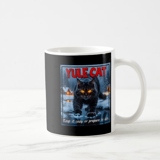 Mug Yule Cat Keep It Cozy Funny Winter Quote  (Droite)