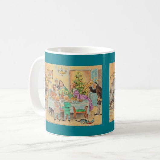 Mug Yule Goat à la table (Devant gauche)