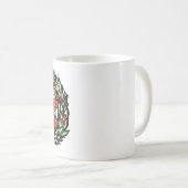 Mug Yule Wreath Pentacle Pagan Pentagram Holiday (Devant droit)