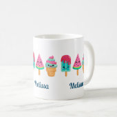 Mug Yummy Ice Cream Trio Vibe été (Devant droit)