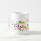 Mug Yummy Mummy Wordle (Devant gauche)