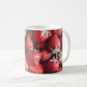 Mug Yummy Red Vibrant Motif fraise (Devant droit)