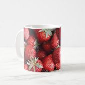 Mug Yummy Red Vibrant Motif fraise (Devant gauche)
