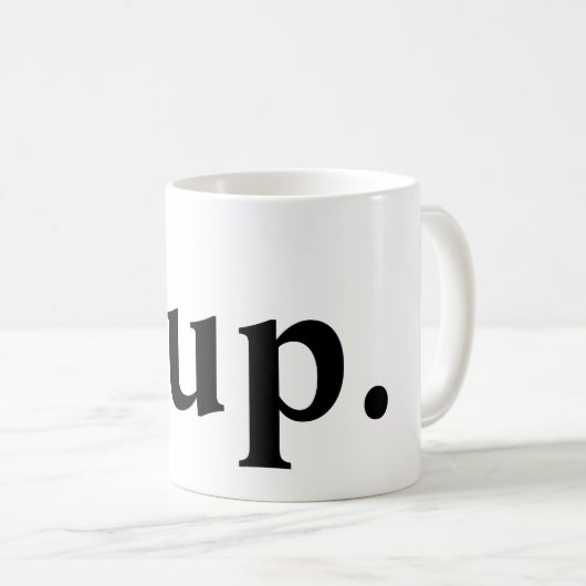 Mug Yup. (Devant droit)