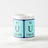 Mug Yuuta nom de table périodique (Centre)
