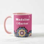 Mug Z9-Rose & Geometric Elegance (Gauche)