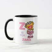 Mug Z est pour Zoe | Ajoutez votre nom (Gauche)