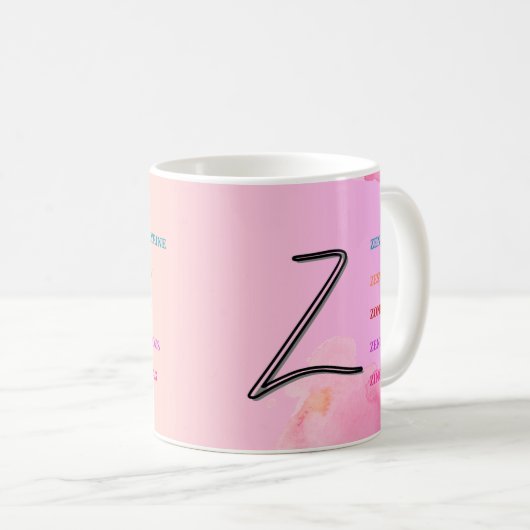 Mug "Z" initial (11oz) (Devant droit)