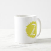 Mug Z Monogramme floral initial (Devant droit)
