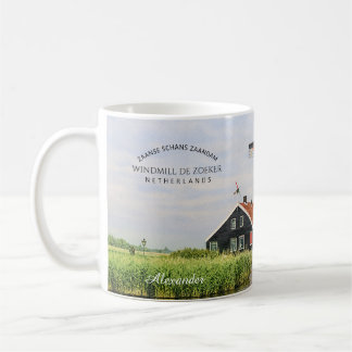 Mug   Zaanse Schans Windmill Watercolor Dutch