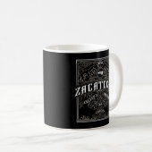 Mug Zacatecas Mexique Insigne Con La Aguila De Hecho E (Devant droit)