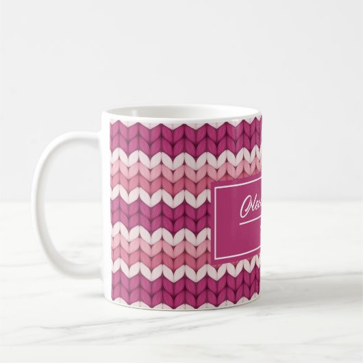 Mug Zag rose beige (Gauche)