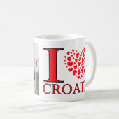 Mug Zagreb, Visite Croatie I Love (Devant droit)