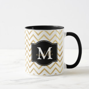 Mug Zags Gold Zig Monogramme Personnalisé